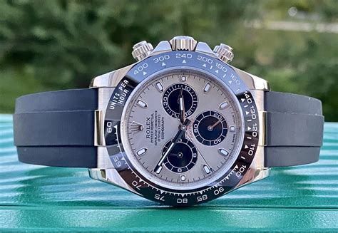 rolex daytona white gold white face|Rolex daytona oysterflex white gold.